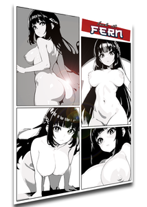 Poster Waifu Collage - Frieren - Fern - Hentai Ecchi Erotic - LE0076 Poster Waifu Collage - Frieren - Fern - Hentai Ecchi Erotic - LE0076