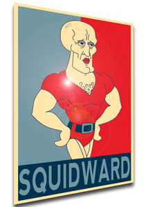 Poster Propaganda - Spongebob Squarepants - Chad Squidward LL4137 Poster Propaganda - Spongebob Squarepants - Chad Squidward LL4137