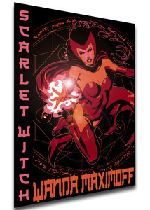 Poster Japanese Style - Scarlet Witch - Wanda Maximoff LL4147 Poster Japanese Style - Scarlet Witch - Wanda Maximoff LL4147
