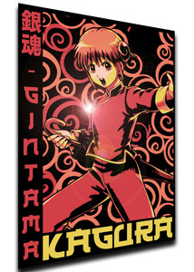 Poster Japanese Style - Gintama - Kagura LL4193