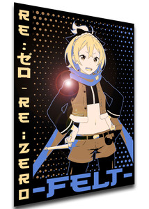 Poster Japanese Style - Re Zero - Felt LL4218