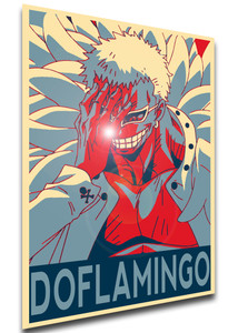 Poster Propaganda - One Piece - Donquixote Doflamingo - V1 - FA0293 Poster Propaganda - One Piece - Donquixote Doflamingo - V1 - FA0293