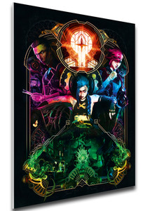 Forex Panel A4 Serie tv Arcane Silco Vi Jinx