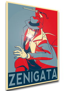 Poster Propaganda - Lupin the Third - Inspector Zenigata Variant - LL3230 Poster Propaganda - Lupin the Third - Inspector Zenigata Variant - LL3230