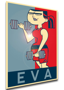 Poster Propaganda - Total Drama - Eva - LL0716