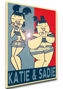Poster Propaganda - Total Drama - Katie & Sadie - LL0719