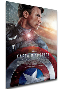 Poster Locandina - Captain America The First Avenger (2011)