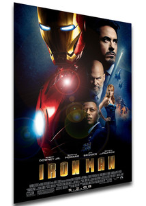 Poster Locandina - Iron Man (2008) Robert Downey Jr