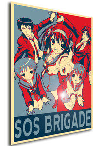 Poster - Propaganda  - The Melancholy of Haruhi Suzumiya - SOS Brigade