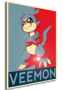 Poster - Propaganda - Digimon - Veemon