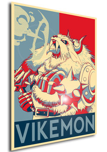 Poster - Propaganda - Digimon - Vikemon