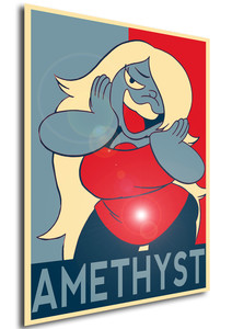 Poster - Propaganda  - Steven Universe - Amethyst variant Poster - Propaganda  - Steven Universe - Amethyst variant