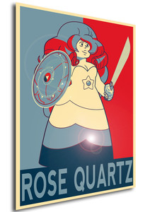 Poster - Propaganda - Steven Universe - Rose Quartz variant