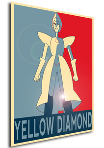 Poster - Propaganda - Steven Universe - Yellow Diamond B