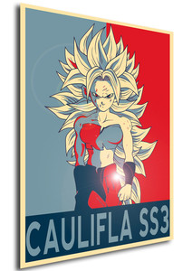 Poster Propaganda Dragon Ball Caulifla SS3
