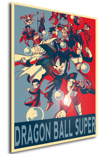 Poster Propaganda Dragon Ball Characters Super