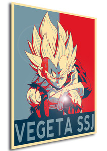 Poster Propaganda Dragon Ball Vegeta SSJ