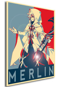 Poster Propaganda Fate Grand Order Merlin