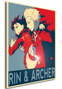 Poster Propaganda Fate Stay Night Rin & Archer