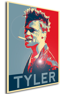Poster Propaganda Fight Club Tyler Durden Pitt