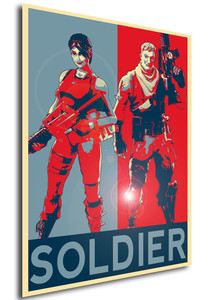 Poster Propaganda Fortnite Soldier