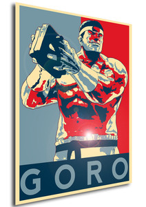 Poster Propaganda King of Fighters Goro Daimon