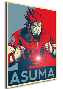 Poster Propaganda Naruto Asuma Sarutobi