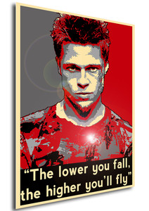 Poster Propaganda Quotes Fight Club The Lower