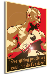 Poster Propaganda Quotes Great Boxers Floyd Mayweather Jr