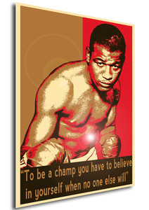 Poster Propaganda Quotes Great Boxers Sugar Ray Robinson