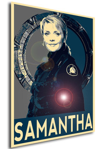 Poster Propaganda Sci-Fi Stargate Samantha Poster Propaganda Sci-Fi Stargate Samantha