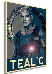 Poster Propaganda Sci-Fi Stargate Teal'c Poster Propaganda Sci-Fi Stargate Teal'c