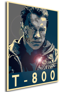 Poster Propaganda Sci-Fi Terminator T-800 Poster Propaganda Sci-Fi Terminator T-800
