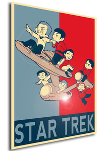 Poster Propaganda Star Trek Chibi Characters Poster Propaganda Star Trek Chibi Characters