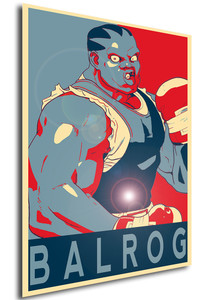 Poster Propaganda Street Fighter Balrog Poster Propaganda Street Fighter Balrog