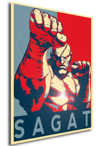 Poster Propaganda Street Fighter Sagat Poster Propaganda Street Fighter Sagat