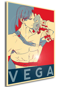 Poster Propaganda Street Fighter Vega Poster Propaganda Street Fighter Vega