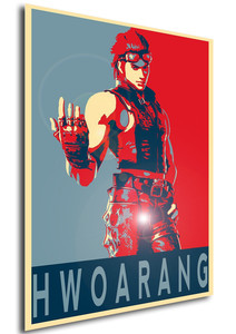 Poster Propaganda Tekken Hwoarang Poster Propaganda Tekken Hwoarang