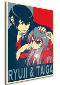 Poster Propaganda Toradora Ryuji & Taiga Poster Propaganda Toradora Ryuji & Taiga