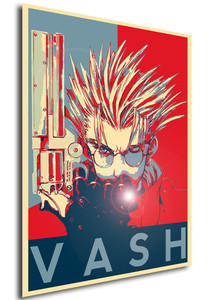 Poster Propaganda Trigun Vash V Poster Propaganda Trigun Vash V
