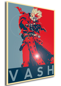 Poster Propaganda Trigun Vash Poster Propaganda Trigun Vash