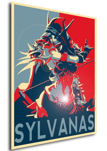 Poster Propaganda WOW World of Warcraft Sylvanas Windrunner Poster Propaganda WOW World of Warcraft Sylvanas Windrunner