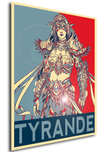 Poster Propaganda WOW World of Warcraft Tyrande Whisperwind Poster Propaganda WOW World of Warcraft Tyrande Whisperwind