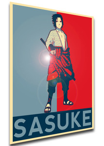 Poster - Propaganda - Naruto - Sasuke variant 2 Poster - Propaganda - Naruto - Sasuke variant 2