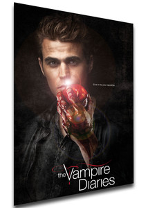Poster - Locandina - Serie TV - The Vampire Diaries - Blood Stefan Salvatore Poster - Locandina - Serie TV - The Vampire Diaries - Blood Stefan Salvatore