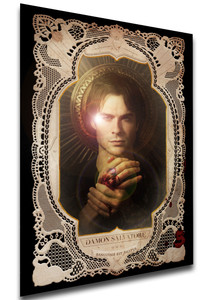 Poster - Locandina - Serie TV - The Vampire Diaries - Portrait Damon Salvatore Poster - Locandina - Serie TV - The Vampire Diaries - Portrait Damon Salvatore