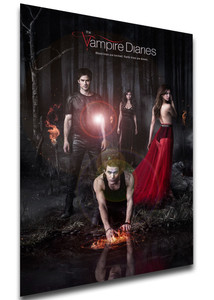 Poster - Locandina - Serie TV - The Vampire Diaries - Variant 02 Poster - Locandina - Serie TV - The Vampire Diaries - Variant 02