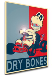 Poster - Propaganda - Mario Kart Tour - Dry Bones
