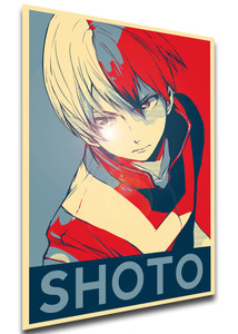 Poster - Propaganda - My Hero Academia - Shoto Todoroki variant 2 Poster - Propaganda - My Hero Academia - Shoto Todoroki variant 2