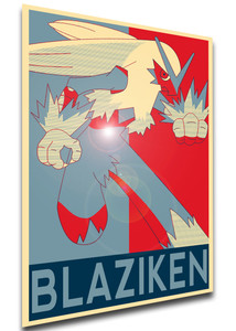 Poster - Propaganda - Pokemon - Blaziken variant